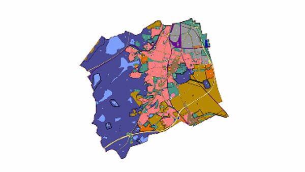 Kartenausschnitt des Flächennutzungsplans