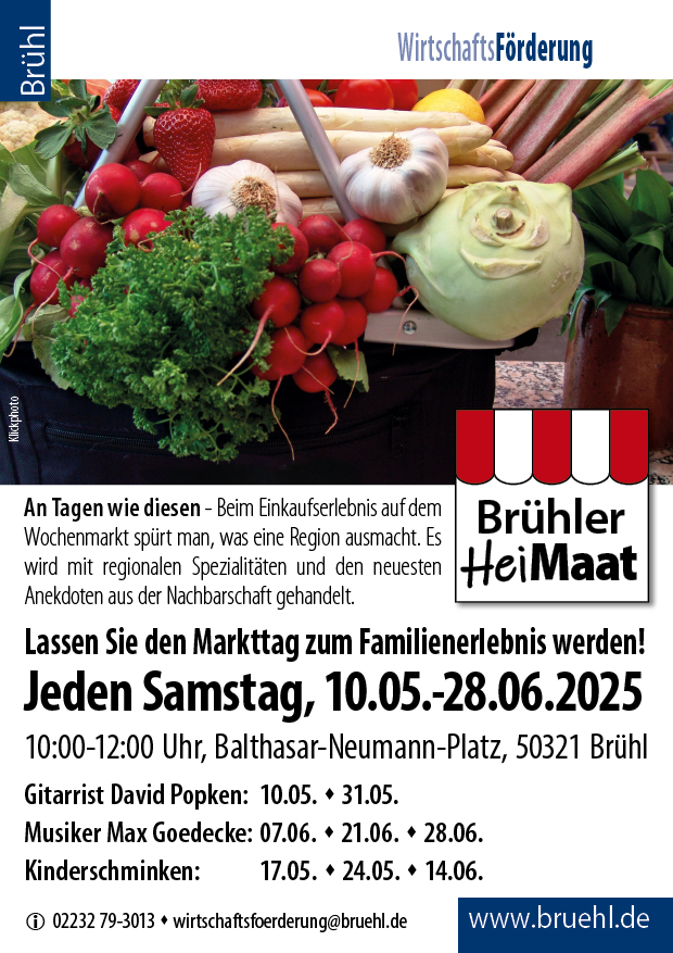 Programm auf dem Wochenmarkt 2025