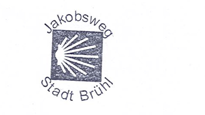 Jakobspilgerstempel für die Stadt Brühl